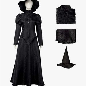 Elegant Black Witch Costume Set
